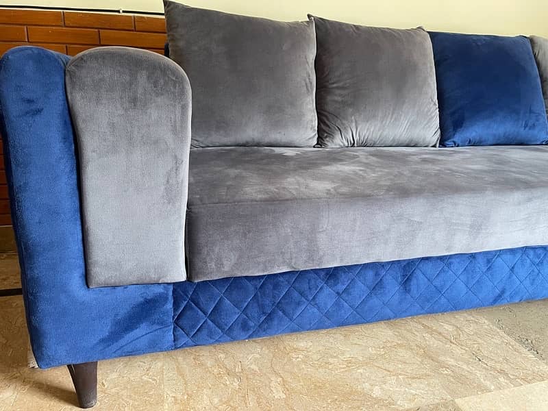 8 seater L shape  sofa set in excellent condition for sale 4