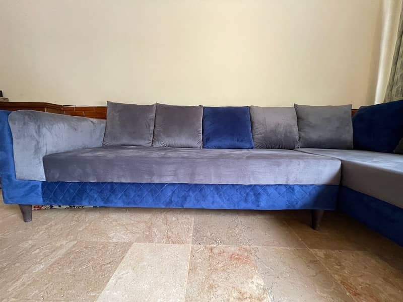 8 seater L shape  sofa set in excellent condition for sale 5