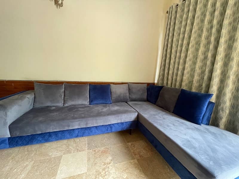 8 seater L shape  sofa set in excellent condition for sale 6