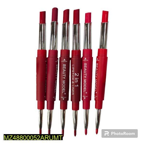 2 in 1 lipstick and lip liner pack of 6 2