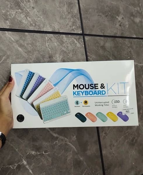 Rechargeable Bluetooth keyboard and mouse 0