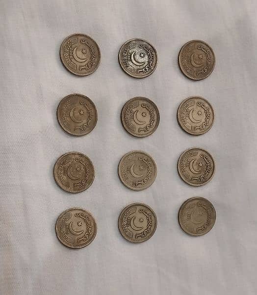 12 2 rupee pakistani old rare coins 2