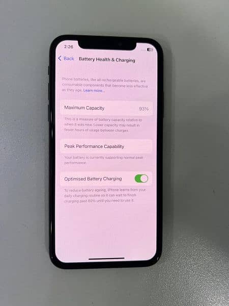 iphone x jv pta approve hai battery health 93 true tone facelock actve 2