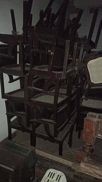 Wooden sheesham chairs 0