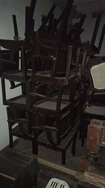 Wooden sheesham chairs 1