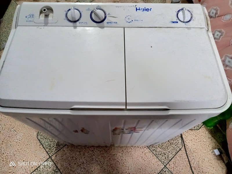 Haier washing machine & dryer 1