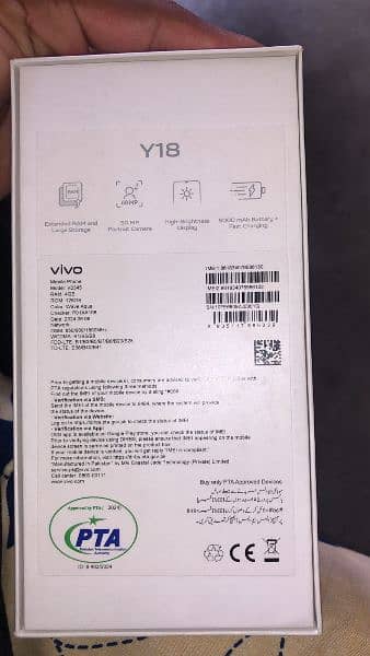 Vivo Y18 Brand New Mobile Just Box Open 7