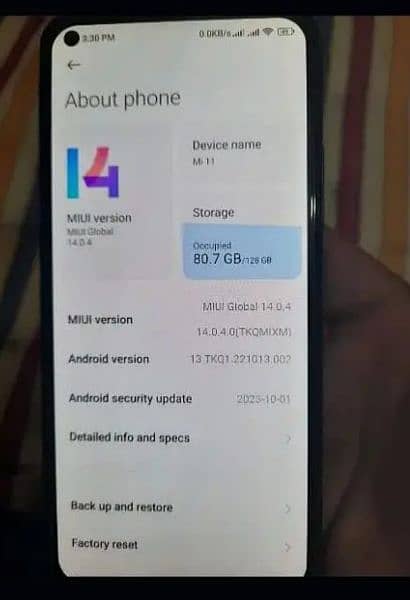 Mi 11 urgent sale 3