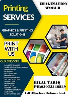Panaflex Printing / Business Cards / Brouchers / Newspaper add/ Flyers