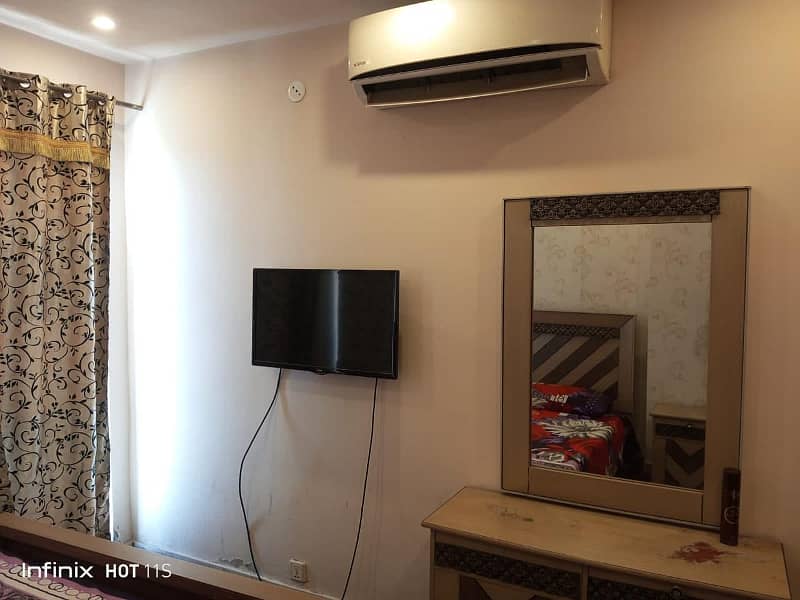 1bed APARTMENT FURNISHED FOR RENT IN SECTOR C BAHRIA TOWN LAHORE 10