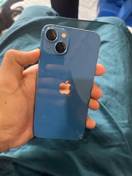 Tota Mena I Phone 13 Blue Colour  | edge break back side | water pack 4