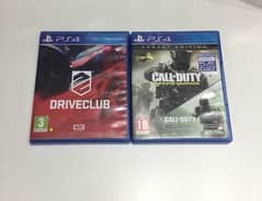 DriveClub And Call Of Duty Infinite Warfare Legacy Edition CD For Ps4 0