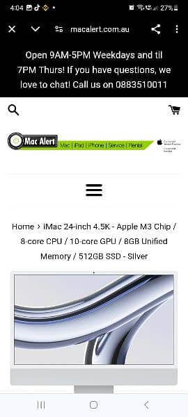 apple IMAC M3 4TH GENERATION 6