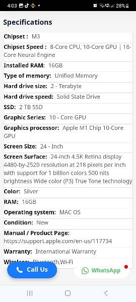 apple IMAC M3 4TH GENERATION 8