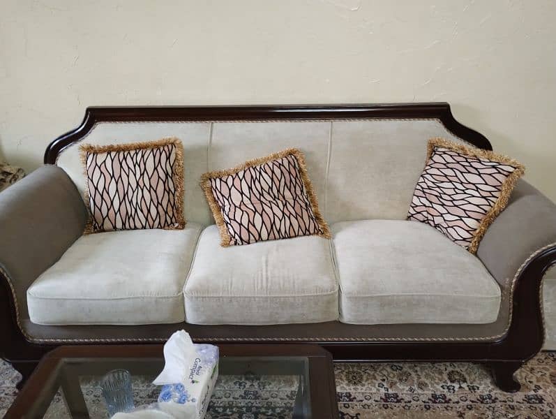 complete 7 seater sofa set with tables 4