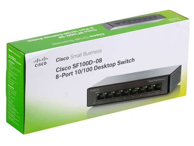 Cisco SF100D-08 8-Port Desktop 10/100 Switch 3
