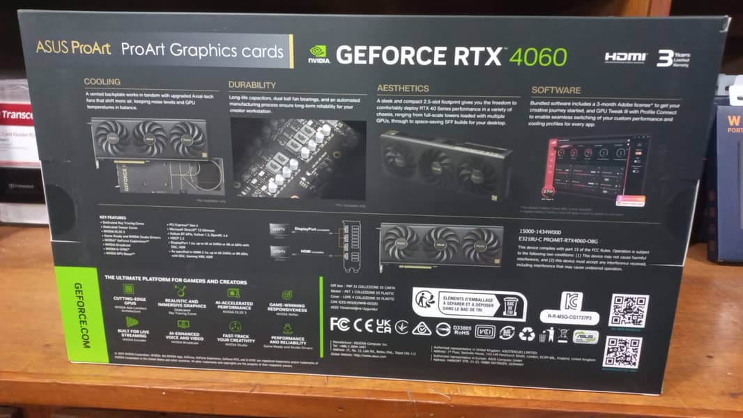 Asus ProArt GeForce RTX™ 4060 OC edition 8GB GDDR6 1