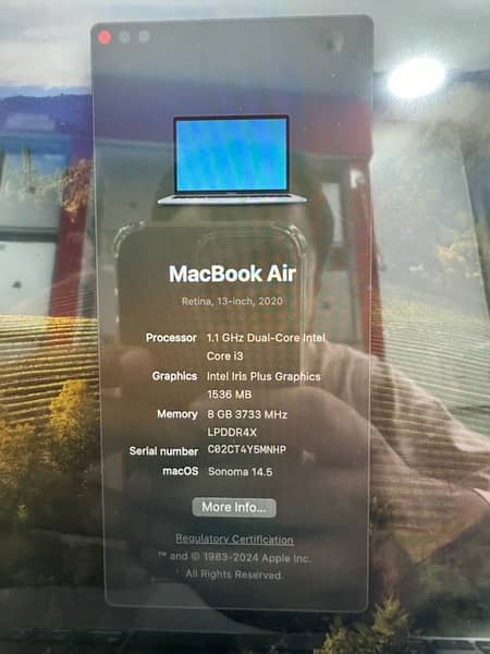 2020 MacBook Air 13.3” Core i3 Ram 8 SSD 256 Excellent Conditio 2
