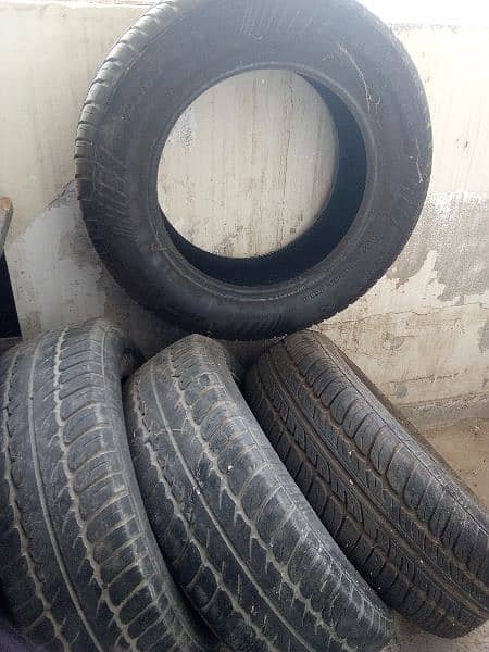 4 tyre's set without punchers 195/65 R 15 3