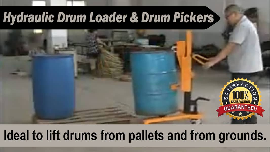 hydraulic drum lifter trolley, drum carrier, drum picker, drum lifter 0