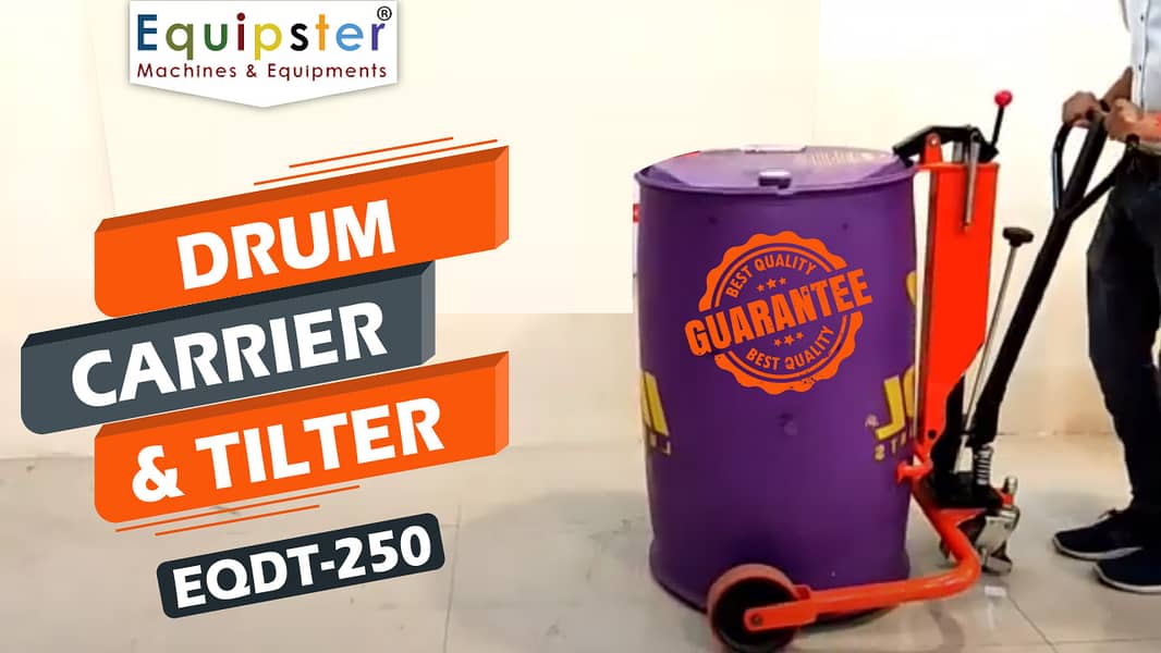 hydraulic drum lifter trolley, drum carrier, drum picker, drum lifter 4