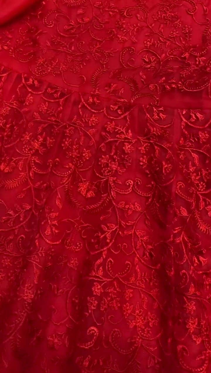 Heavy Flared Red Princess Dress 3