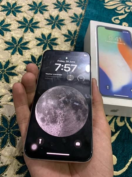 Iphone X PTA approved White colour 64GB 4