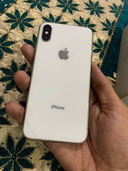 Iphone X PTA approved White colour 64GB 6