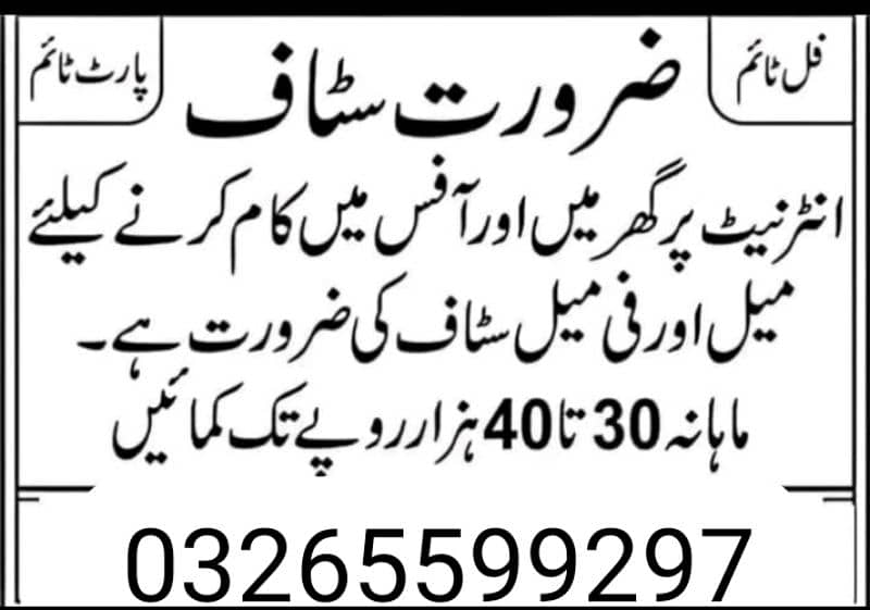 Job for Male and Female and Students 5