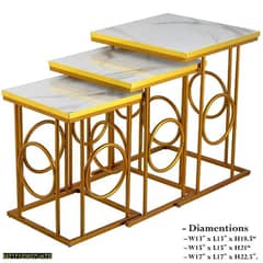 Nesting tables set pack of 3