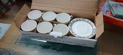 Brand new china tea set (6 persons serving)