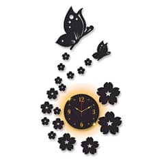 butterfly limited liminated clock with backlight