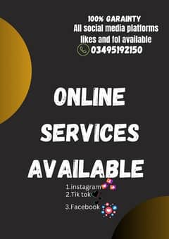 All social media platforms service available in low prices 0