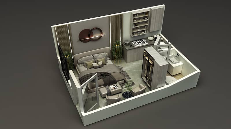 Studio apartment for sale 2