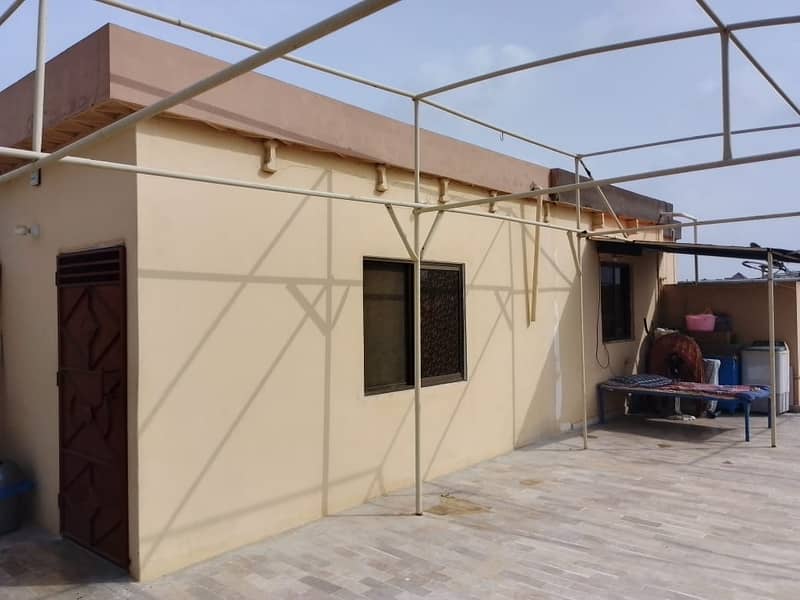portion 240 square yard with roof gulistan e johar block 12 near Rado 16