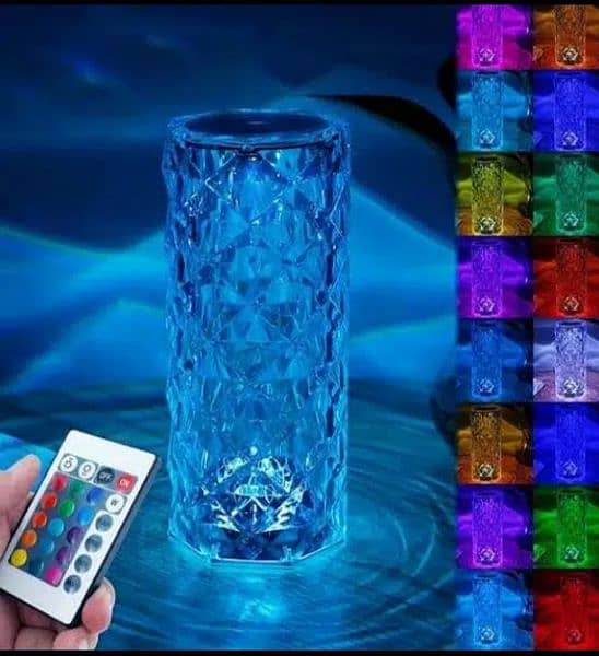 Crystal Diamond Table Lamp, 16 Color Changing Touch Lamp 2