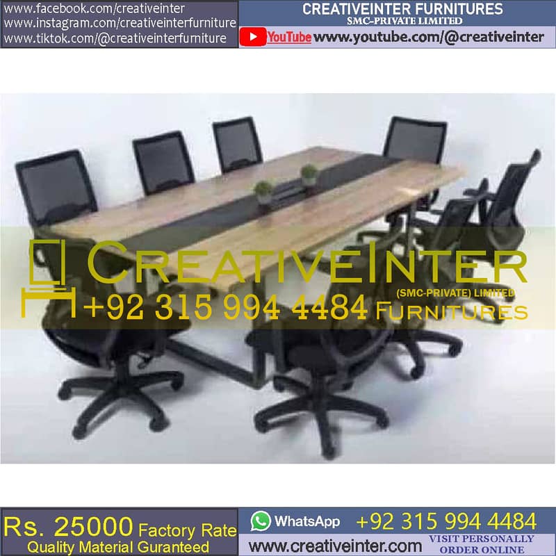 Office Conference Table Meeting Desk Workstation Chair Computer 0