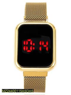 Led Display watch with magnetic strap