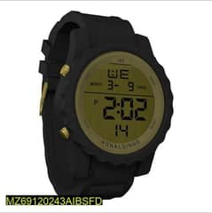 Men's digital display watch