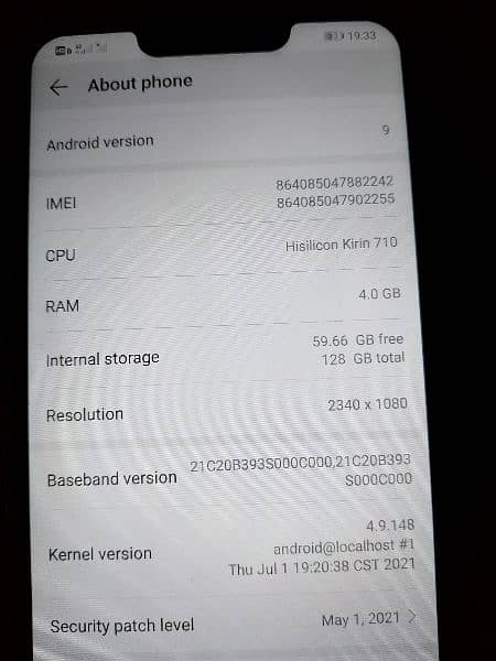 Huawei nova 3i 10/10 condition 7