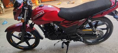 suzuki gr 150 red 2021 10 month me register good condition