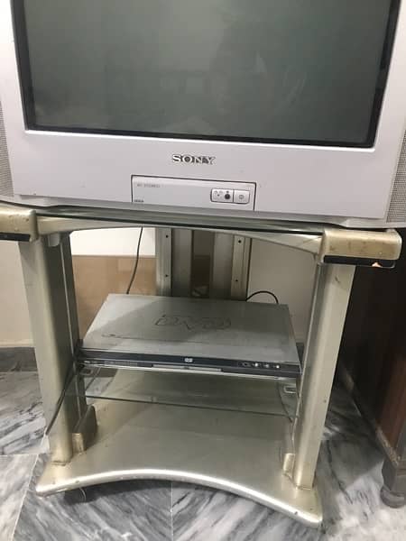 Sony TV with Trolley 100% Working with AV ||  Sony TV Good Condition 1