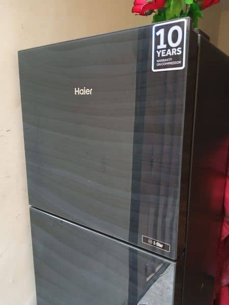 Almost new  Haire Glass door fridge only 8 moth used 0
