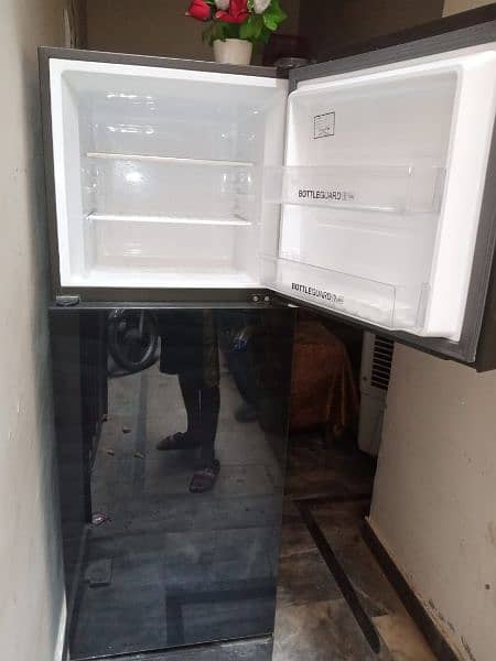 Almost new  Haire Glass door fridge only 8 moth used 1