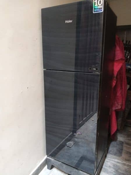Almost new  Haire Glass door fridge only 8 moth used 2