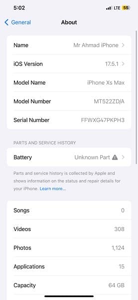 iphone xsmax pta approved 64 gb 5