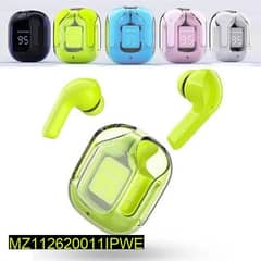 Ultrapods TWS Bluetooth Earbuds Transparent Design with Display