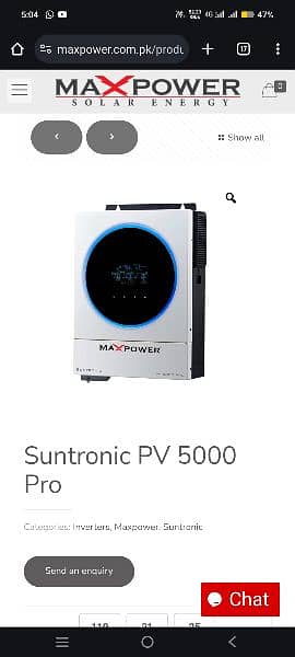 max power suntronic pv5000 pro 0