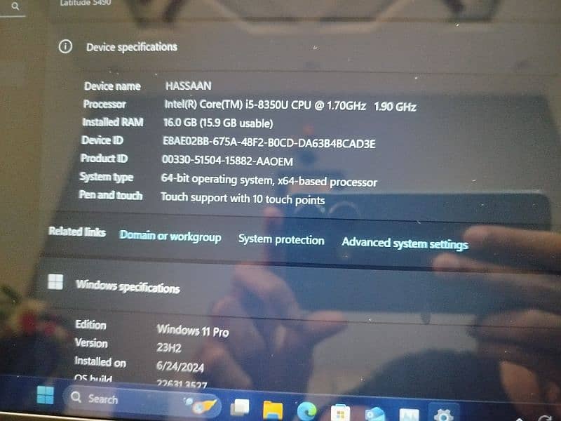 DELL Latitude 5490 i5 8th gen 16/256 3