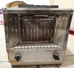 Gas heater with stove for cooking